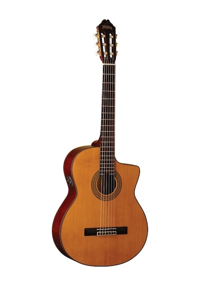 Washburn C64sce Elektro Klasik Gitar Naylon Tel Sahne Preamp Si