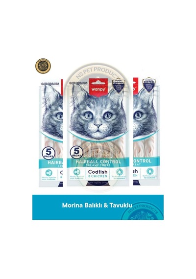 Wanpy Hairball Control Kedi Ödül 5 Li X 3