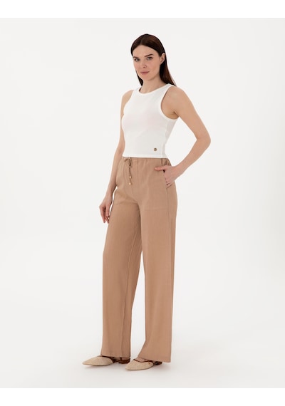 Pierre Cardin Kadın Bej Pantolon Kanvas-chino 50306511-vr011 Bej