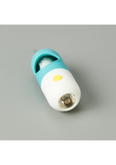 Ledli Kedi Köpek Poşet Taşıma Çantası - Mavi - 16 Cm