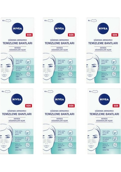 Nivea Gözenek Temizleme Bantları 4'lü x 6 Paket