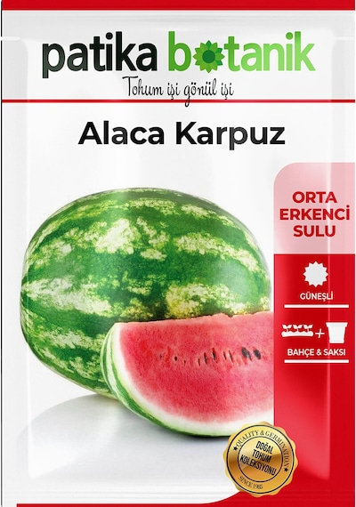 75 Adet Yerli Ata Alaca Karpuz Tohumu