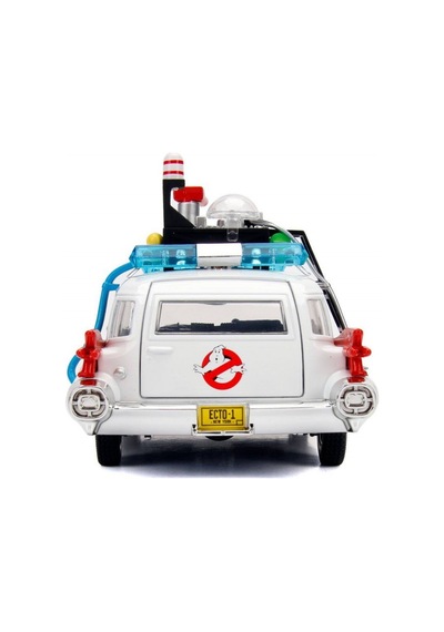 Jada Toys Cadillac Ecto-1, Movie Ghostbusters 1984 Beyaz 1:24