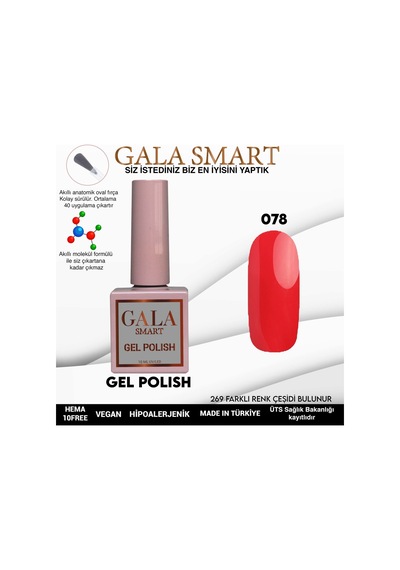 Gala Smart Classic Kalıcı Oje 10 Mle No:078