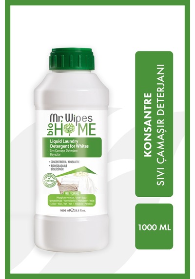 5'li Mr.wipes Beyazlar Için Çamaşır Deterjanı 1000 Ml 1 L