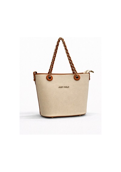 Just Polo Çapraz Askılı Kadın Çantası Krem-taba 6054 Krem