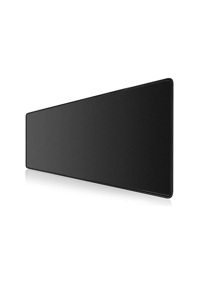 Tr Klasse Pro Black Edition - Dikişli Kenar 70x30, 90x40, 100x50 Ve 120x60 Cm Oyuncu Gaming Mouse Pad Siyah, 100x50 Cm