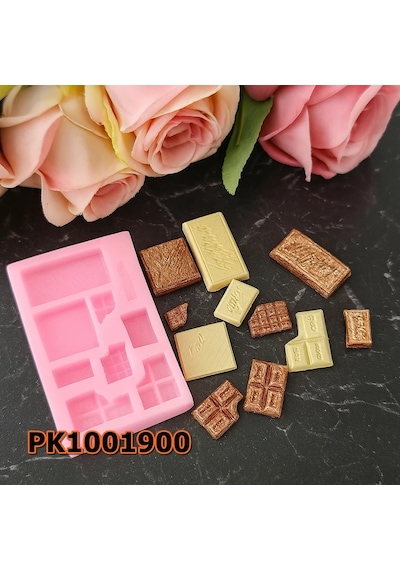Pk1001900 - Silikon Kalıp Mum Kalıbı Minik Çikolatalar