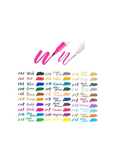 Pentel Arts Brush Sign Pen Twin 12'li Fırça Uçlu Kalem Set / Sesw
