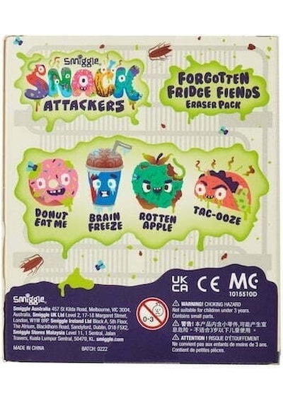 Smiggle - Snack Attackers 4lü Silgi Paketi