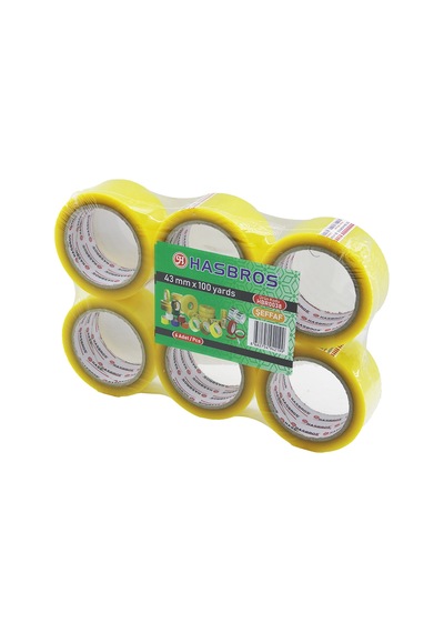Diyarı Fırsat Şeffaf Akrilik Koli Bandı 45 Mm X 100 Yarda 6'lı Paket 6 Adet