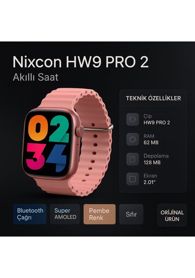 Nixcon HW9 Pro 2 Akıllı Saat ( Distribütör Garantili )