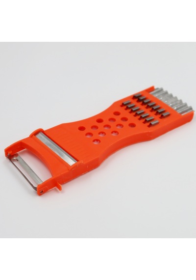 Turuncu 5 Fonksiyonlu / Çok Amaçlı Plastik El Rendesi & Soyacak 14 Cm Plastik Diğer