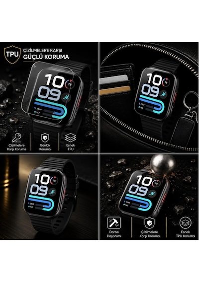 Xiaomi Redmi Watch 6 Lite İle Uyumlu Ekran Koruyucu Tpu, Tam Kaplayan Akıllı Saat Koruması 2 Adet