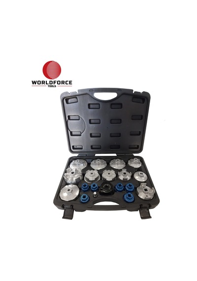 Worldforce 19 Parça Profesyonel Chrom Oto Yağ Filtre Anahtar Seti N11.18031