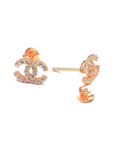 Omar Silver Kadın Cc Zirkon Taşlı Rose Küpe
