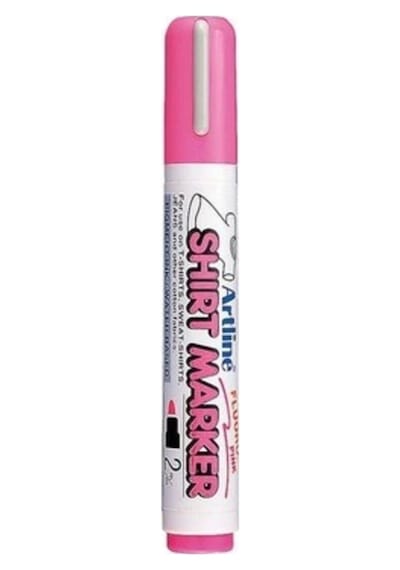 Shirt Marker Tişört Markörü Uç:2,0mm Fosforlu Pembe Çok Renkli