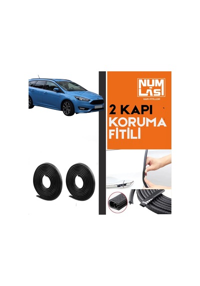 Ford Focus Station Wagon 3.nesil İki Kapı Koruma Fitili Siyah Renk Numlas-a Kalite-nm2891