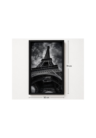 Eyfel Kulesi Mdf Çerçeveli Tablo 70x50 Cm 5 Cm Derin Çerçeve Premium Kanvas Tuval Baskı Modern Eyfel Kulesi Mdf Çerçeveli Tablo 70x50 Cm 5 Cm Derin Çerçeve Premium Kanvas Tuval Baskı Modern