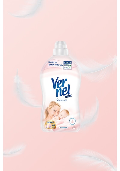 Vernel Max Konsantre Çamaşır Yumuşatıcısı Sensitive 1440 ML