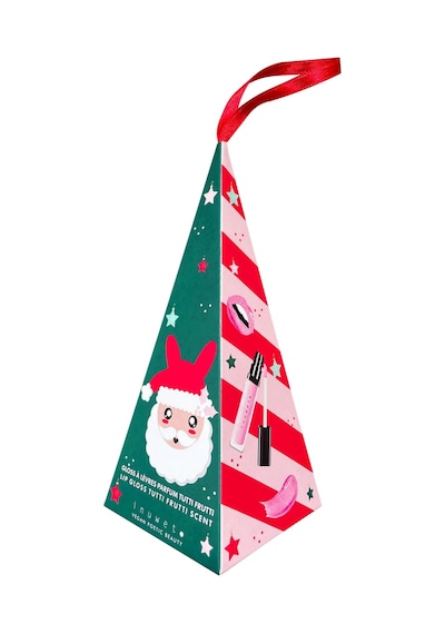 Inuwet Noel Baba Figürlü Hediye Kutusu Dudak Parlatıcısı 0