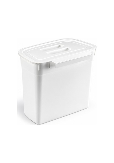 Kapaklı Askılı Çöp Kovası & Mutfak Dolap İçi Çöp Kovası & Tezgah Askılı Atık Kovası Beyaz 178x278x233 Mm Beyaz - 935451029 Beyaz