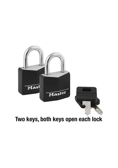 Master Lock Kapalı Alüminyum Asma Kilitler, Anahtarlı Küçük Kilit