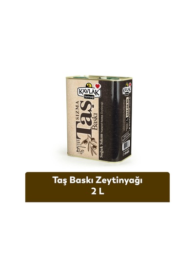 Taş Baskı Soğuk Sıkım Zeytinyağı 2 Lt