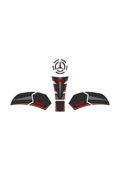 Rks Srk 125 R 2023 - 2025 Uyumlu Tank Pad Set 003 Çok Renkli