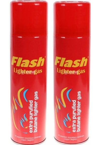 2 Adet Flash Marka 270 Ml Çakmak Gazı