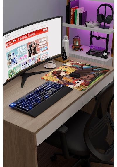 Chiori Genshin Impact Anime Gacha V4 - 48x40 Xl Gaming Mouse Pad Fare Altlığı