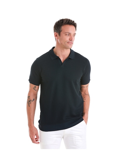 Hatemoğlu Lacivert Regular Fit Düz Polo Yaka Pamuklu Tişört 35362024c011 005 Lacivert