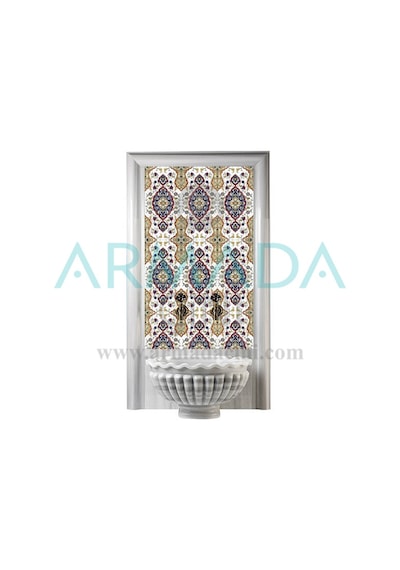 Armada Çini 60X100 CM Sp 79 Osmanlı Serigraf Türk Hamamı Pano