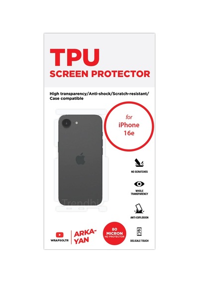 Apple Uyumlu   iPhone 16e Arka Ve Yan Koruyucu Tpu Film