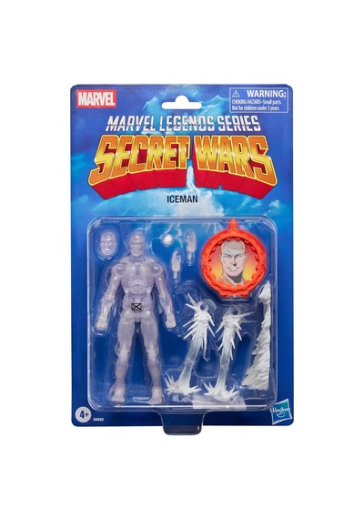 Legends Serisi Gizli Savaşlar Buz Adam, X-men Retro Çizgi Roman Koleksiyonluk 15 Cm Kalkanlı Aksiyon Figürü
