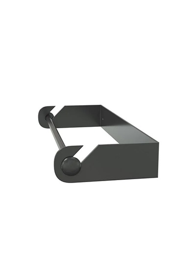 Gediz Metal Paslanmaz Siyah Havlu Kağıtlık Düzenleyici Ergonomik Tasarım Peçetelik Siyah