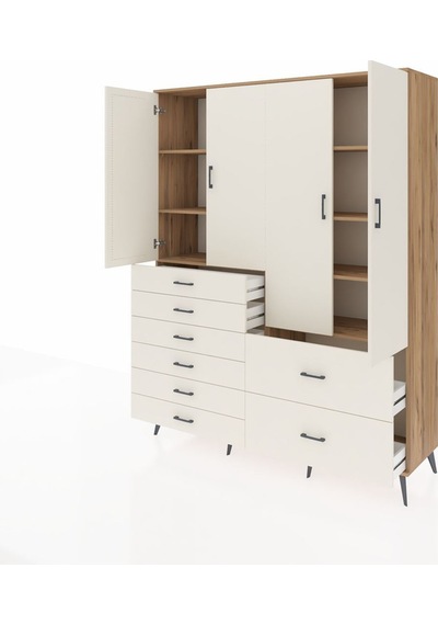 Hyperion Gardrop 7 Raflı 8 Çekmeceli 4 Kapaklı 176x44x221 Çam-aytaşı Aytaşı Hyperion Gardrop 7 Raflı 8 Çekmeceli 4 Kapaklı 176x44x221 Çam-aytaşı Aytaşı