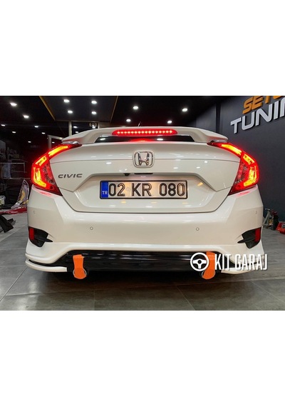 Kit Garaj Honda Civic Fc5 Turbo Arka Tampon Ek Arka Ek 2016-2021 Boyasız