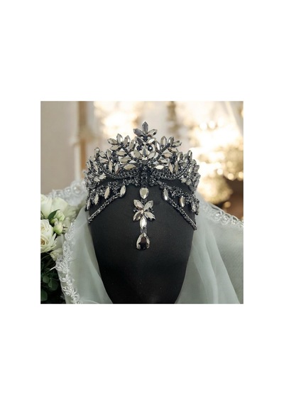 Alınlıklı Gelin,kına,nişan,söz,after,bride,party Taç Antrasit - 694981883 Antrasit
