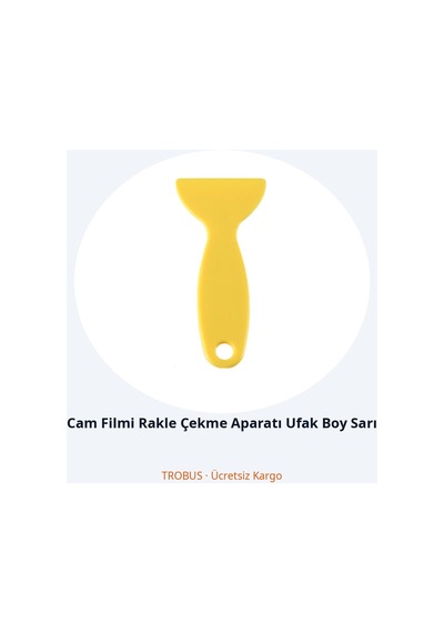 Trobus Cam Filmi Rakle Çekme Aparatı Ufak Boy Sarı