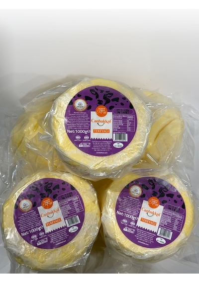 Canbakkal Tereyağı %82 Süt Yağlı Premium Kalitede Doğal Tereyağı Lezzeti 5 x 1 KG