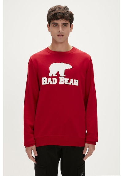Bad Bear Crewneck Erkek Sweatshırt Kırmızı