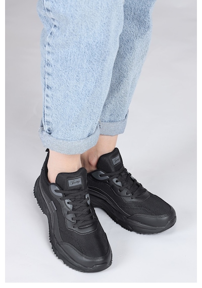 Jump 28066 Siyah Kadın Sneaker Günlük Spor Ayakkabı