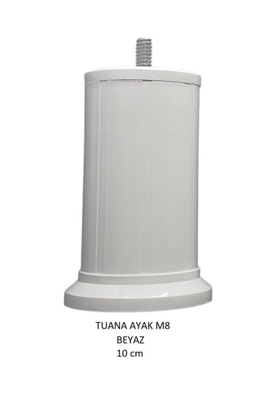 Tuana Ayak 10 cm M8 Cıvatalı Beyaz