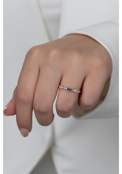 Gümüş Prenses Yüzük Rose Gold Kaplama 925 Ayar Gümüş Rose Gold (511780062)