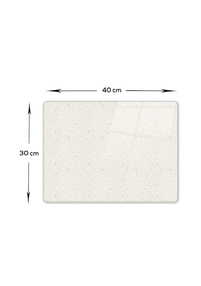 Cam Kesme Tahtası Seramik Desen 30cm X 40cm- Açık Fon