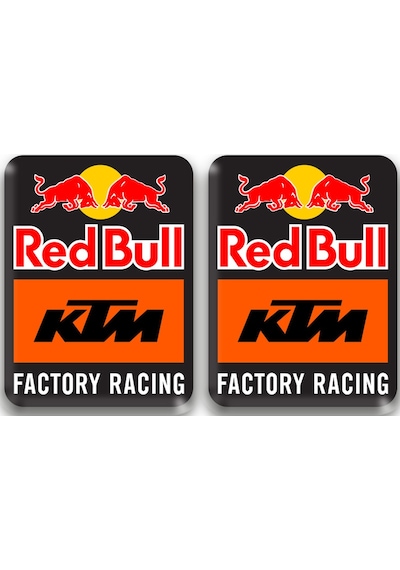 Ktm Race 3d Kabartmalı 2 Li Damla Sticker 2