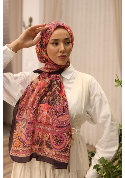 Silk Home Nariya Şal 90001-39 Kavun İçi