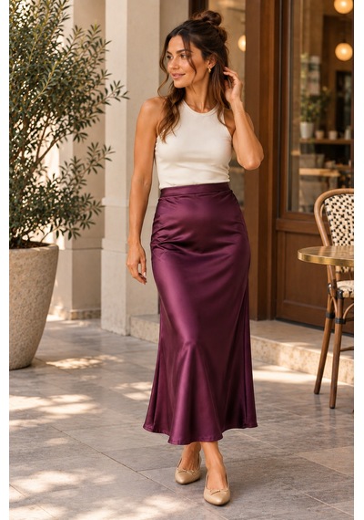Palena Plnl9035 Saten Etek - Mor