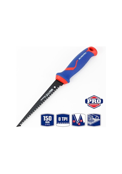 Workpro Wp215017 150mm Hızlı Kesim Profesyonel Bı-metal Alçıpan Testeresi Fr Wp215017